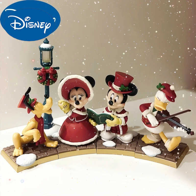 Disney Christmas Mickey Minnie plush toys collection - Adorable animated characters perfect addition to your home decor during festive times H251119