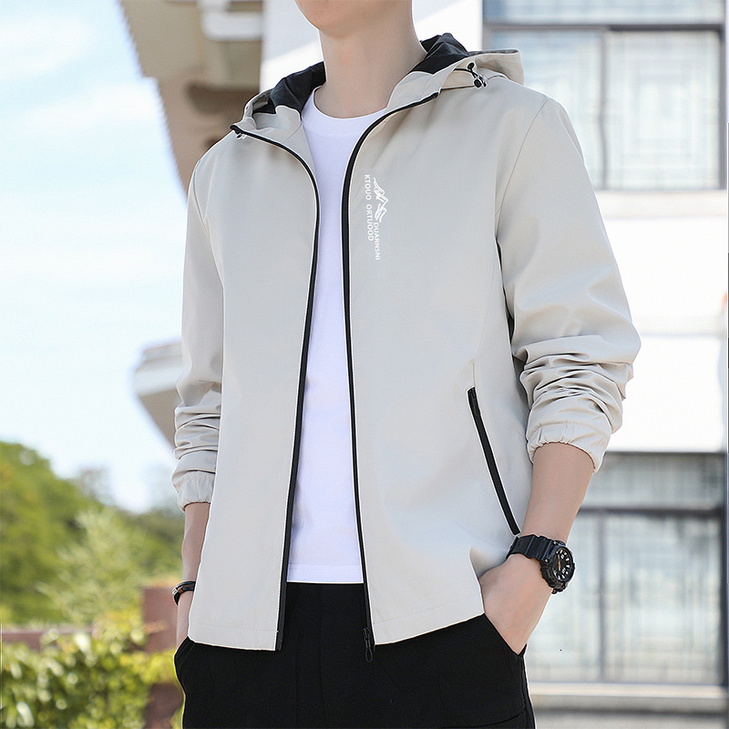 Men's Jacket Designer Hoodie Jacket Tracksuit Men Polo Veste Coat Thin Spring Autumn New Korean Style Slim Fit Youth Hooded Versatile Casual Tren