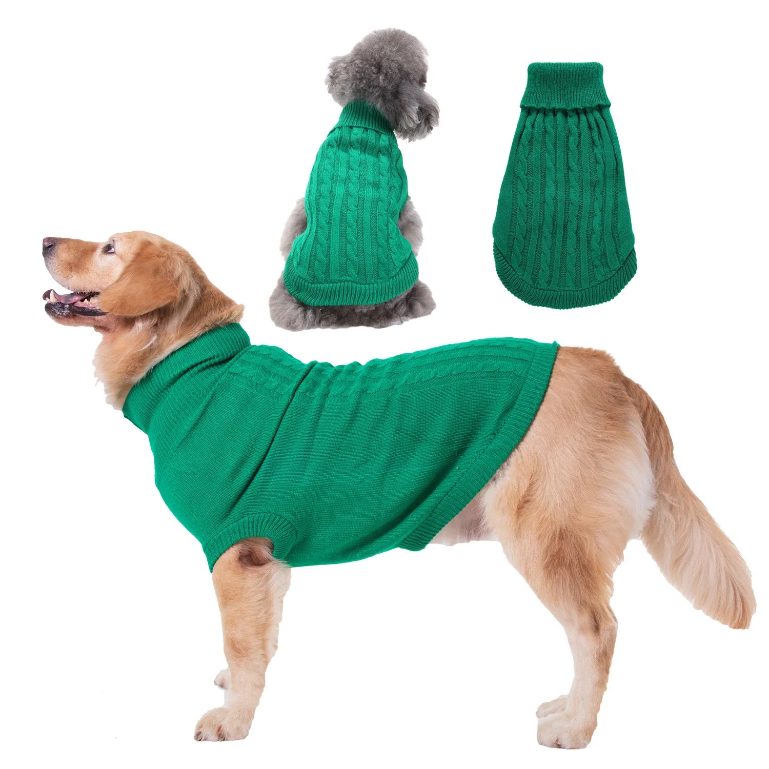 Dog clothes Autumn Winter Teddy pet clothes Dog Apparel Pet Clothes Solid Color Sweater