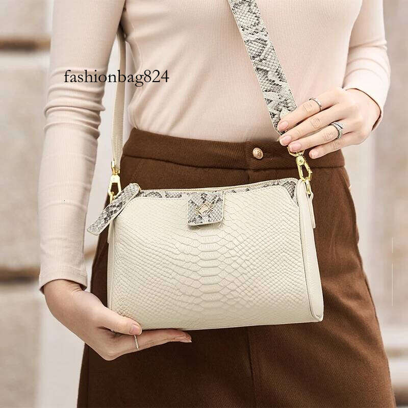 Animal Pattern Genuine leather Women Crossbody Handmade Single Shoulder Bag Fashion Girls Purses Rice New #yc323