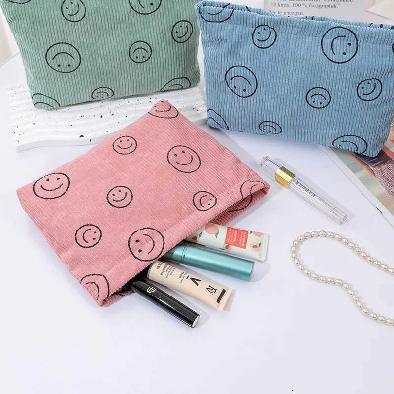 Corduroy Travel Cosmetic Bag Portable Makeup Storage Bag Purses Women Large Capacity Zipper Make Up Organizer Storage ClutchT251024