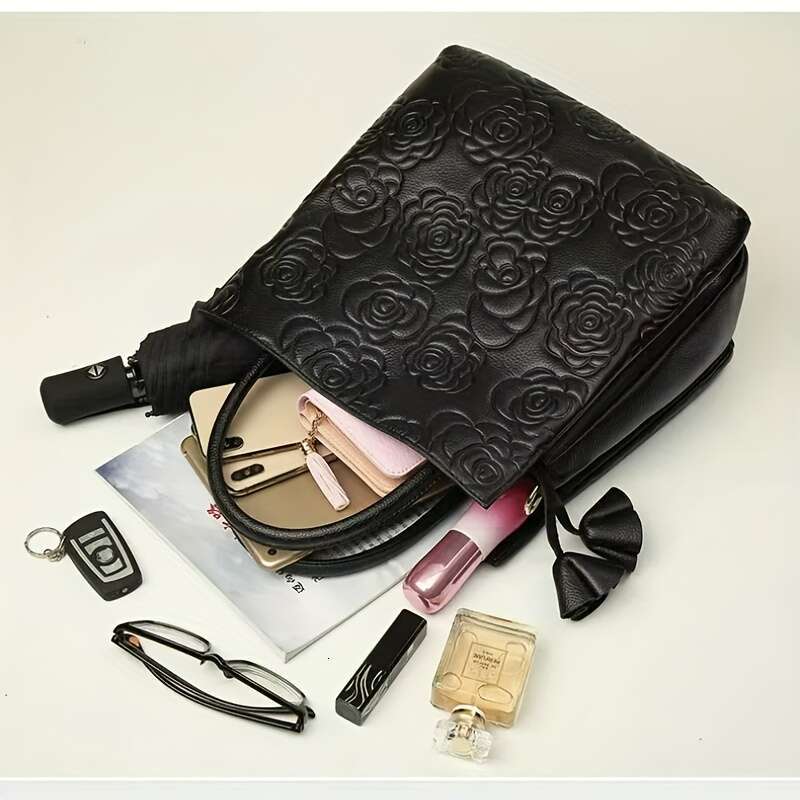 Ladies' Genuine Leather Handbag, New Large Capacity Shoulder Versatile Crossbody Bag, Suitable For Commuting And Leisure Outings
