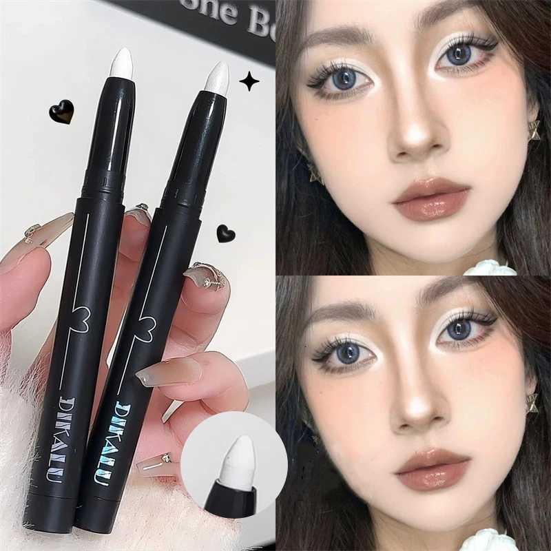Shiny Pearl Eye Shadow Pen White Matte Glitter Eyeliner Pencil Waterproof Long Lasting Brighten Eyes Lying Silkworm Stick MakeupL251024