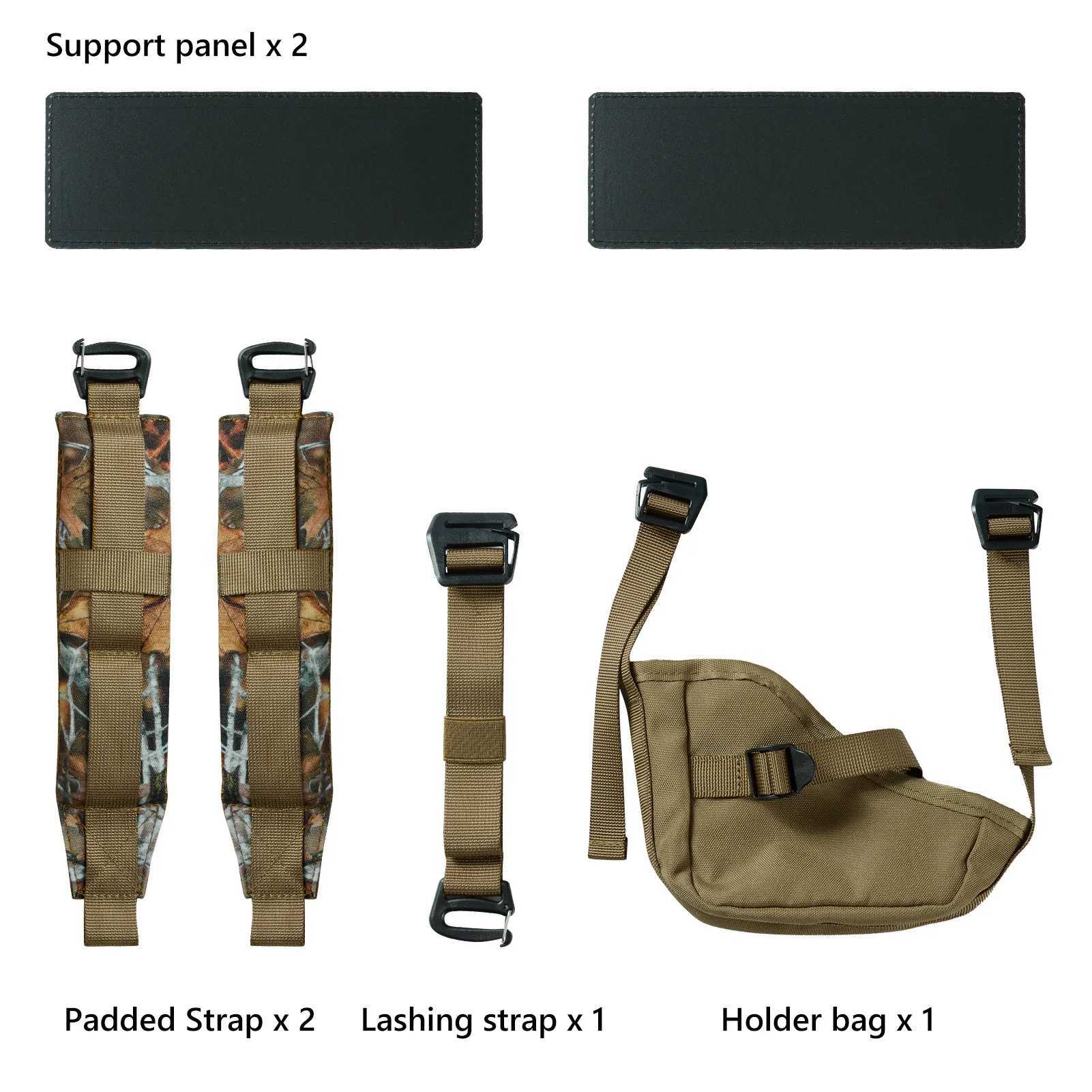 BASSDASH Fishing Hunting Backpack with Detachable Sub Bag Bow Rifle Holder Rain Cover Water Resistant Camo Pack HP02 J251024