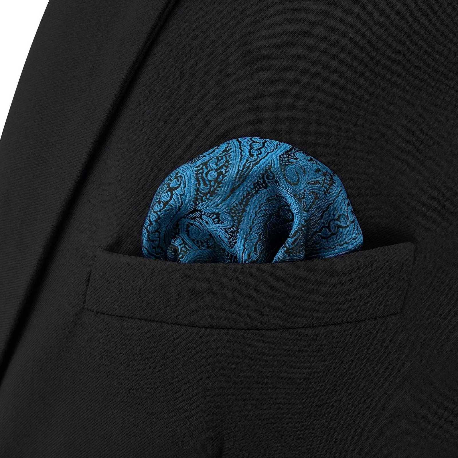 2025 NEW Colorf Mens Pocket Square Mticolor Dot Paisley Classic Wedding Handkerchief Busin Jacquard Hanky Y251024