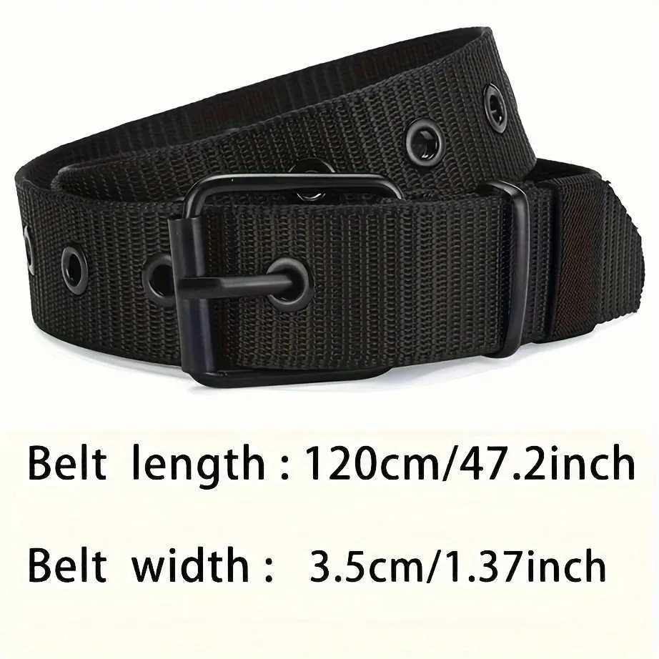 2PC Mens Super Durable Nylon Belt With Quick Release Buckle Suitable for Daily Workwear Versatile for Both Men and Women W251024