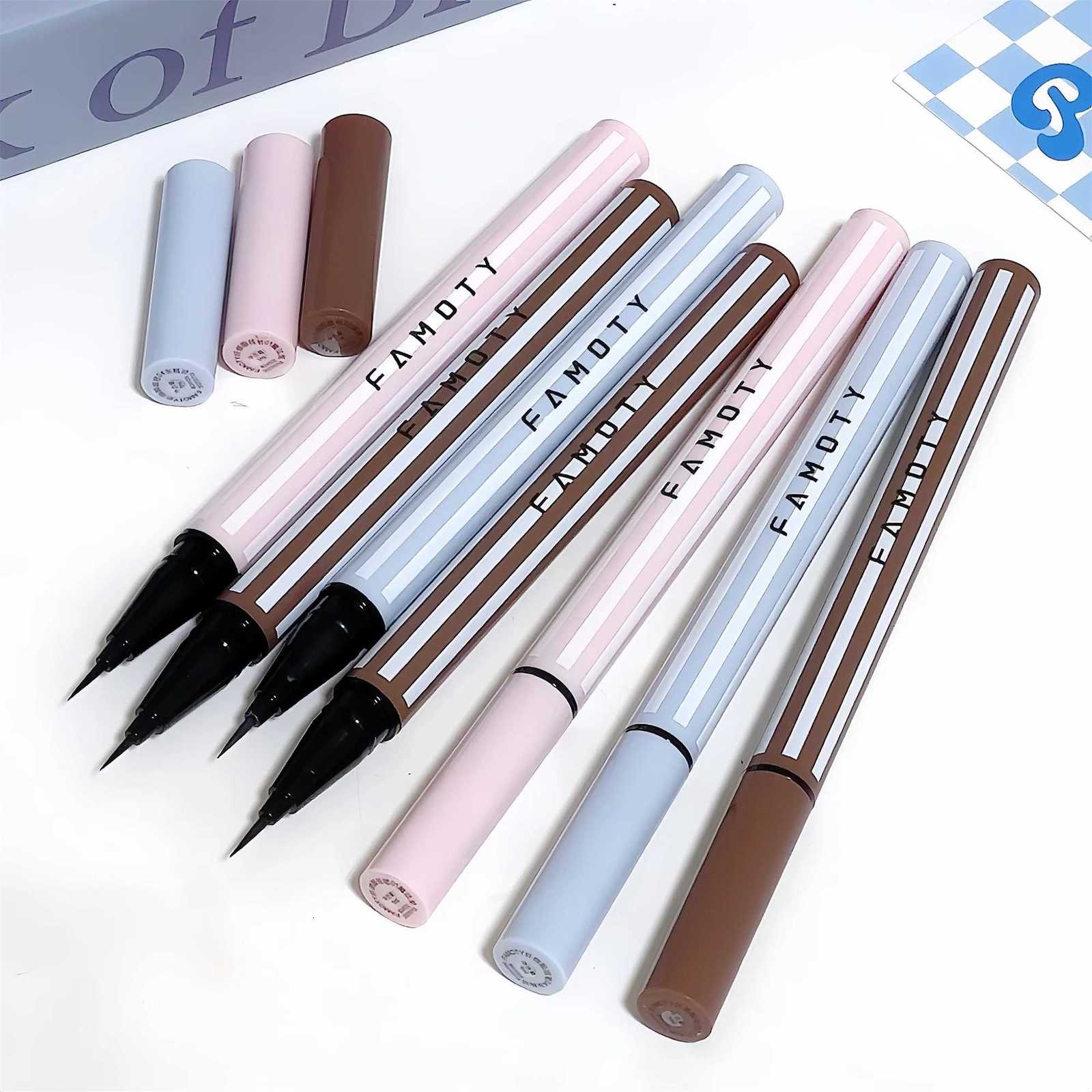 4 Color Quick Dry Slim EyelinerUltrafine Matte Liquid Eyelash Pencil Waterproof Brown Lasting Lying Silkworm Lower EyelashesL251024