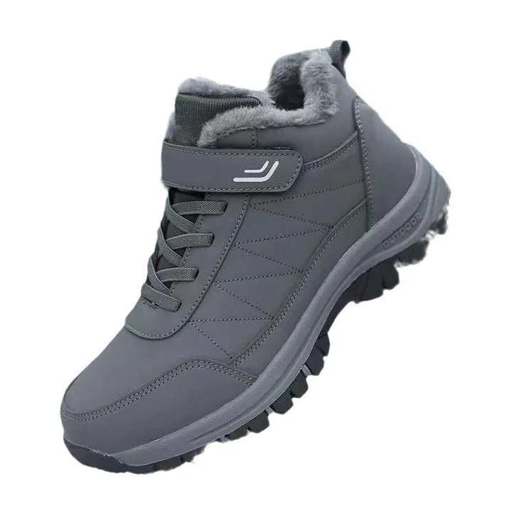 Mens Outdoor Sports Cotton oes Winter Fce Lined High Top Thi Bot Climbing Casual Warm Boots JIFANPAUL251020