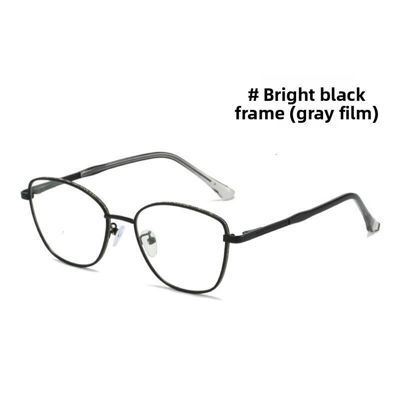 New Fashion Color-Changing Optical for Men, Precision Crafted Large Metal Internet Celebrity Frame, Blue Light Blocking Glasses Frame