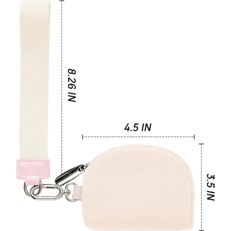 Yoga Bags 20 Colours Bag Dual Pouch Mini Zip Around Wristlet Portable Keychain Wallet Coin Purse Pocket