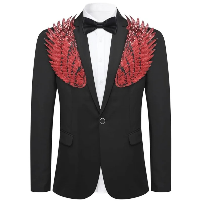 Custom Mens Sparkly Tuxedo Jacket with Sequins Elegant Prom Blazer Party Wedding Dinner Suit Glitter Groom Stage Performan 251023