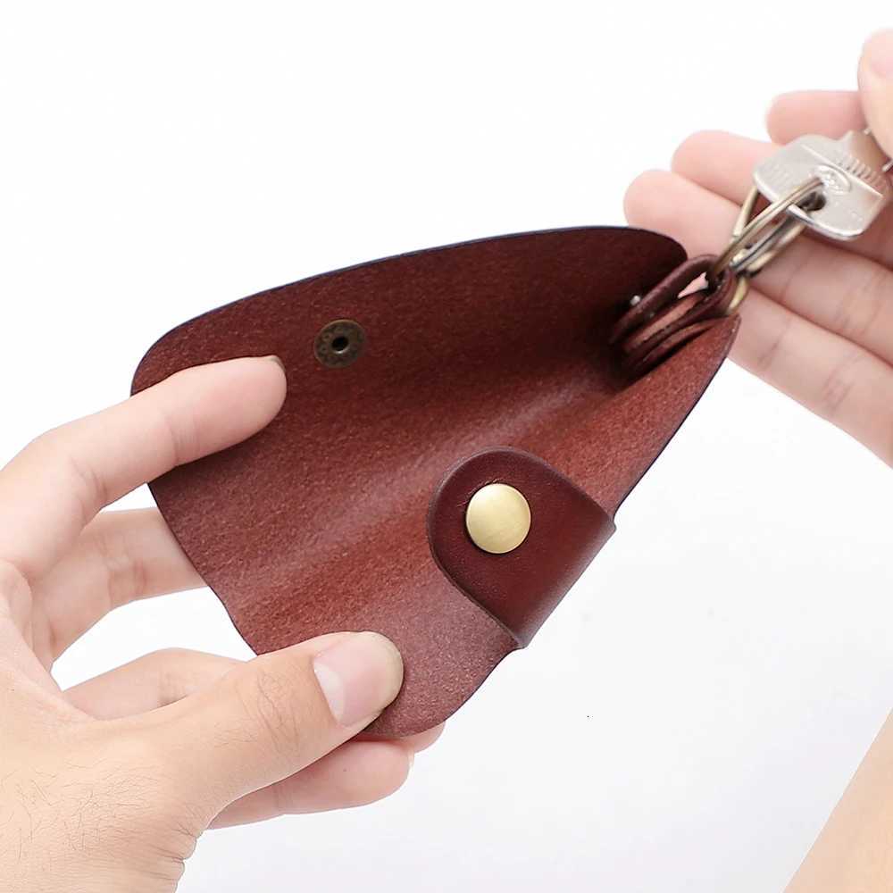 JOYIR Genuine Leather Key Wallet Men Organizer Housekeeper Keychain Vintage Cow Leather Key Case Male Key Holder Z251023