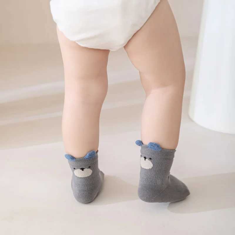 Childrens Socks For Girls Boys Cotton Fashion Autumn Winter Kids Boy Girl Sock Cute Soft Baby Toddler Home Sock Anti Slip 35Y J251024