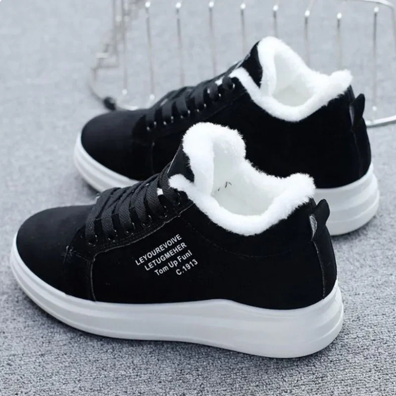 Snow Boots Winter Outdoor Women Shoes Warm Fur Plush Lady Casual Shoes Lace Up Fashion Sneakers Platform Snow Boots251020
