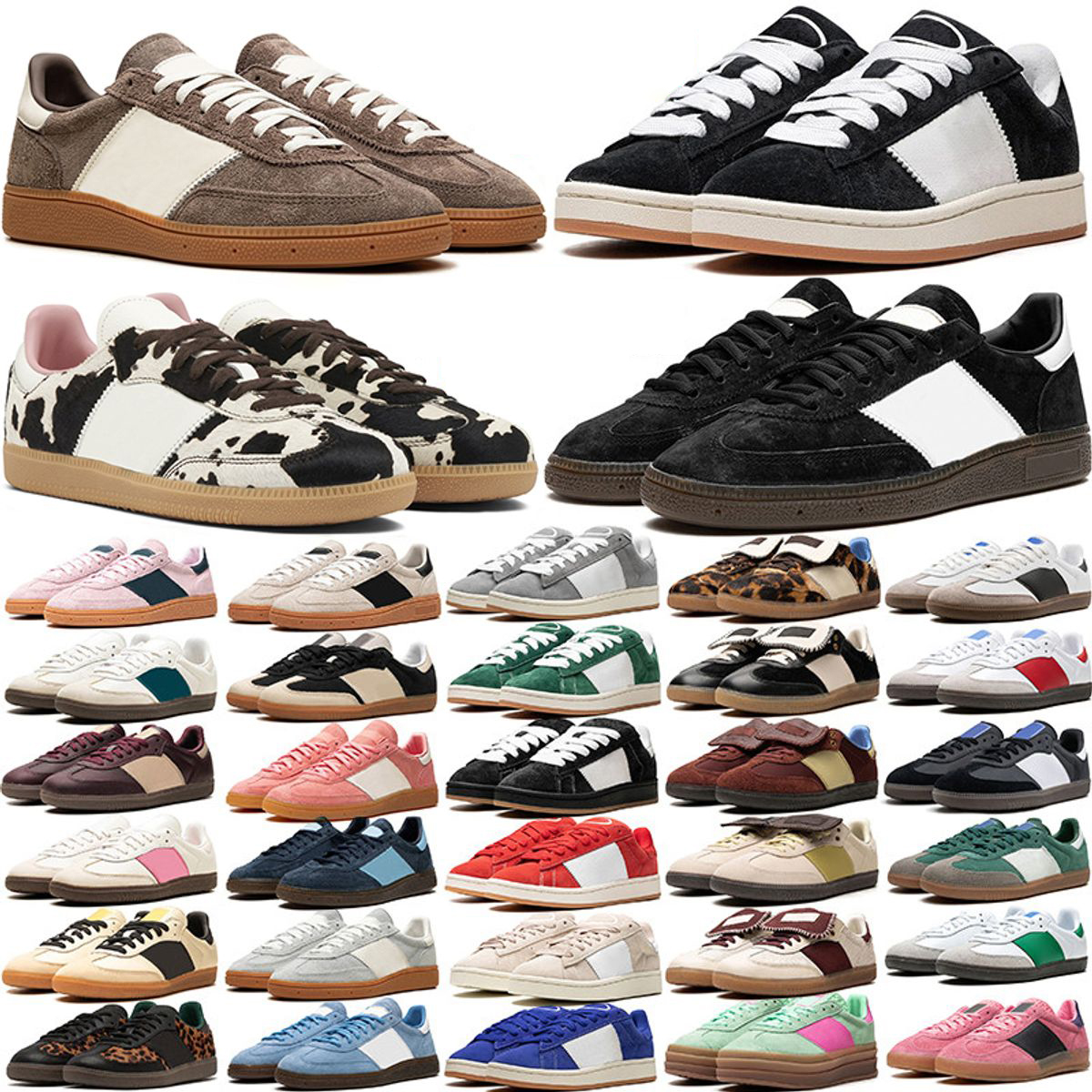 designer platform stylish classic Dress handball shoes With Box indoor 00s sneakers mens womens vintage athletic long tongue suede footwear trainers sports 35-45