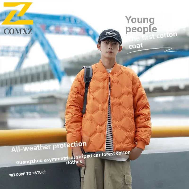 Mens Parka Coat 2025 Baseball Collar Windproof Warm Camping Winter Jacket Outdoor Travel Skiing Commuting Thick Bread Jacket Z251024