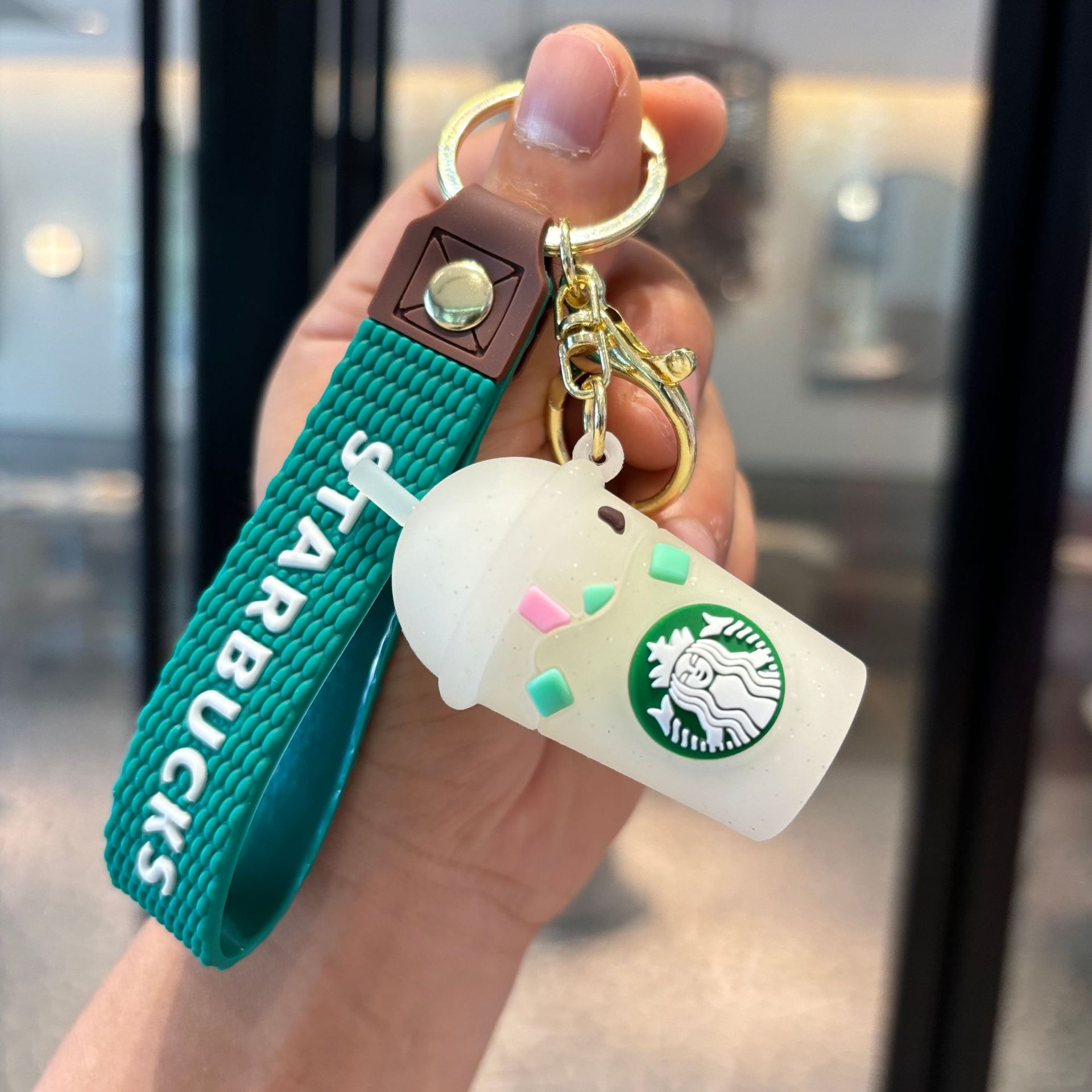 Starbucks Keychain Charm - PVC Doll Pendant, Claw Machine Alliance Small Gift, Key Ring Wholesale