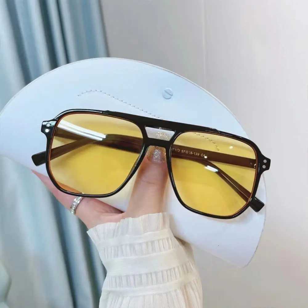 Punk Square Frame Sunglasses AntiUV Travel Accessories Retro Sunglasses Beach Eye Protection Black Shades Glasses Summer DecorT251024