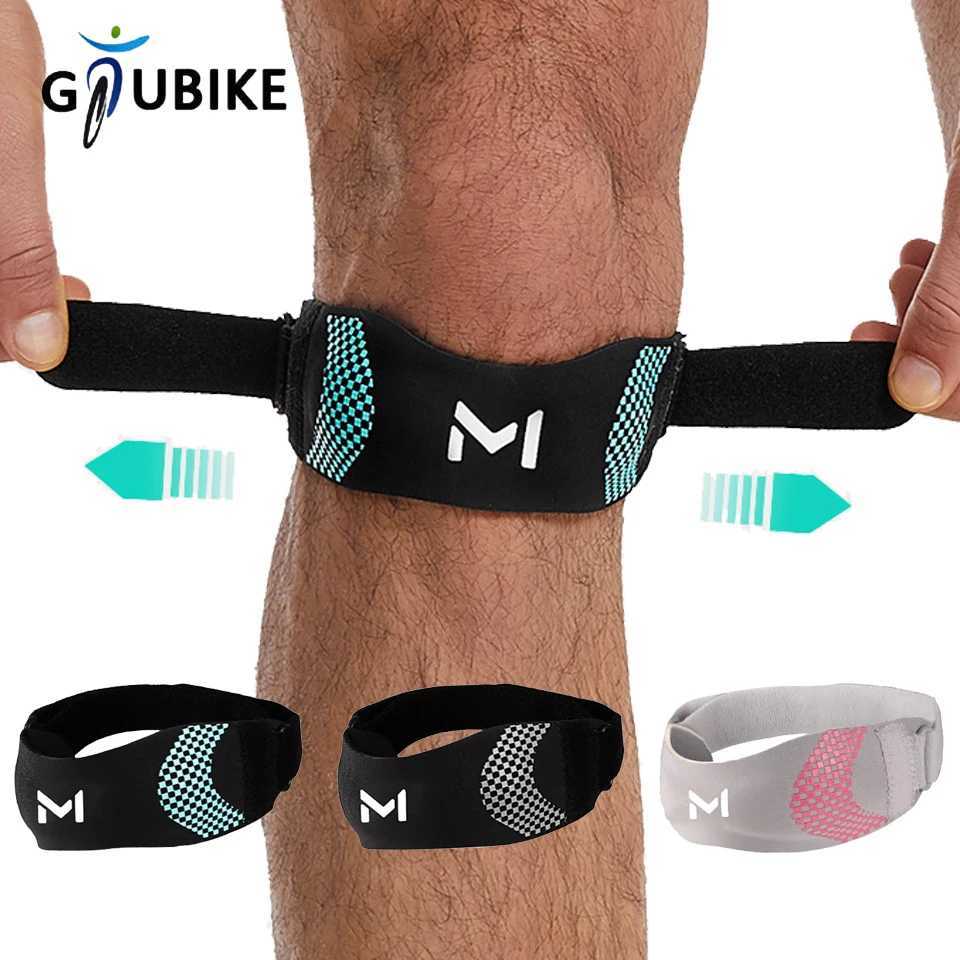GTUBIKE 1PC Patella Kneecap Band Adjustable Silica Gel Knee Tendon Strap Protector Knee Pad Running Sports Cycling Knee SupportW251024