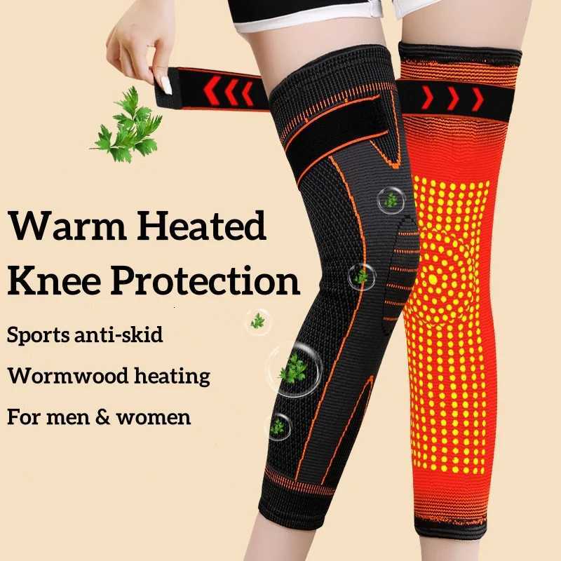 Winter Warm Knee Pads Wormwood Heated Knee Insulation Leg Cover For Men Women Outdoor Sports Cycling Fitness Warm EquipmentW251024