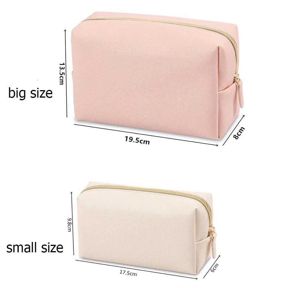 Personalized Embroidery Makeup Bag Portable PU Saffiano Leather Waterproof Toiletry Cosmetic Kits for Man Woman Custom NameT251024