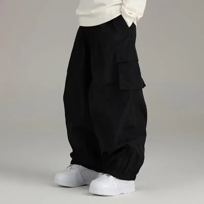 Loose Spring Autumn Waterproof Windproof Single Board Ski Pants Men Women Casual Outdoor Sports Multipocket Bottoming Trousers 251021 - view 3