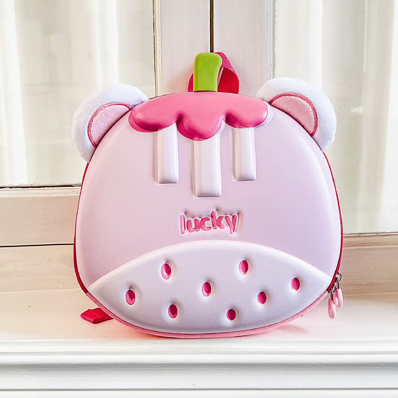 New fashion designer children's backpack cute kindergarten backpack girl boy lightweight eggshell bag