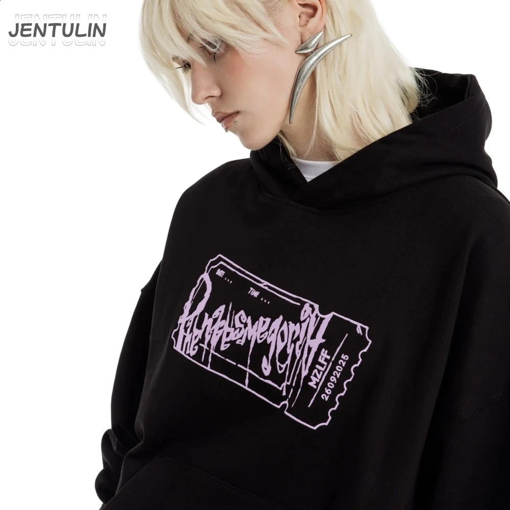Streetwear kpop Men Hoodies phantasmagoria Graphic Print Hooded Letter Pullover Sweatshirt Hip Hop Y2K Unisex Clothing Goth Tops 251018