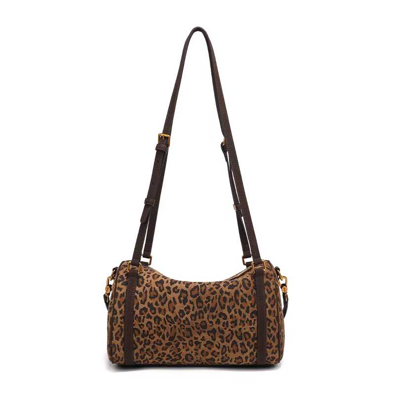 COCIO designer bag 2025 genuine leather new winter trendy and versatile boston bag large capacity fashionable casual shoulder bag for woman brown