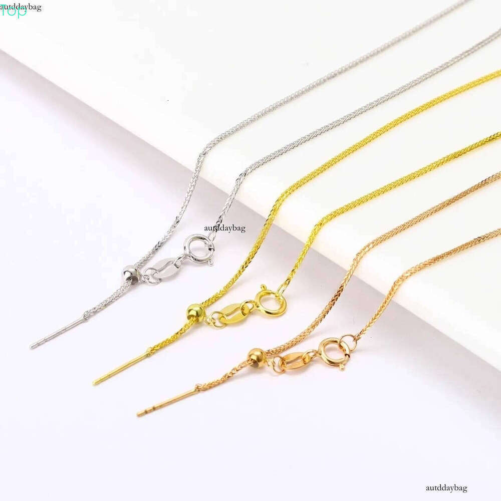 2025 Ins Top Sell Chopin's Needle Chains Simple Fashion jewelry Gold Fill Adjustable Party Women Caicle Necklace For Men Gift
