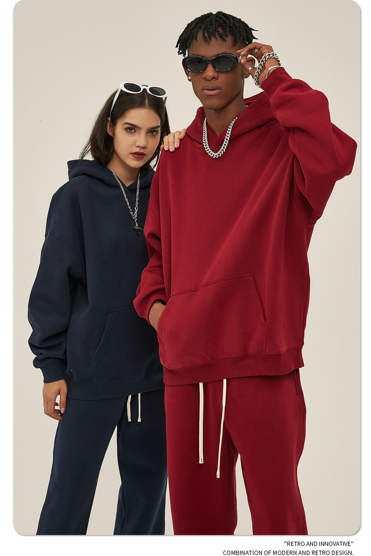 2025 Autumn Winter New Loose Fleece Trendy Brand Hoodie Men Oversize Hooded Designer Hoodie Jacket Tracksuit Men Polo Veste Coat Trendy Brand Men Hood