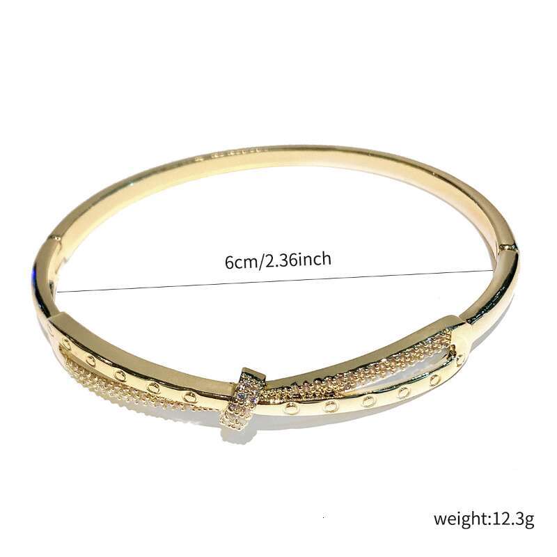 Bracelet Designer luxury bangle knot Zircon full inlay Bracelets Bowknot Fashion Trendy High-End design copper plated with 18K gold Festival vacation 