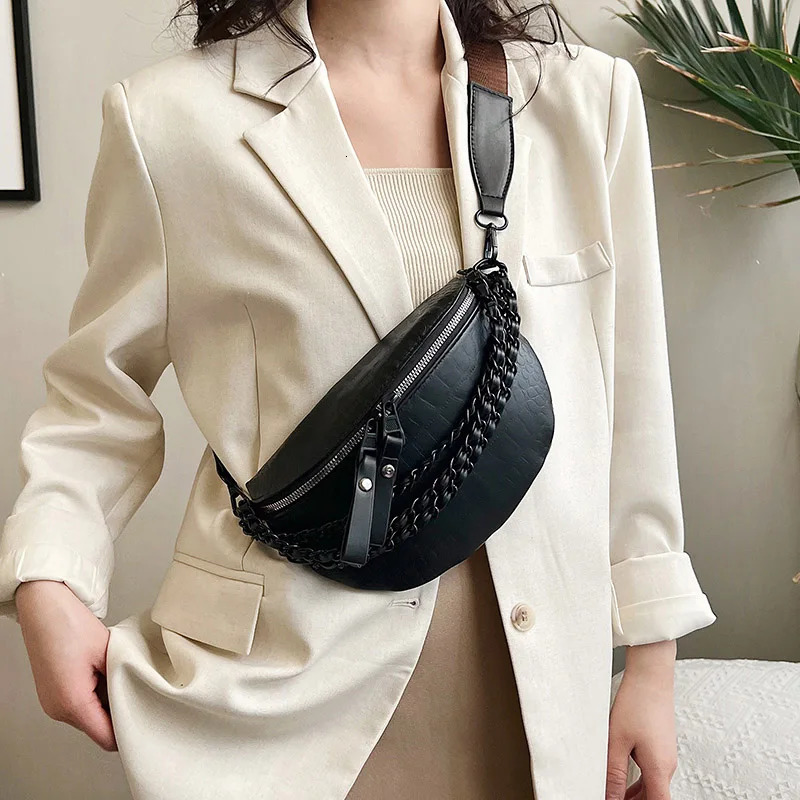 fashion Women Crossbody Chest Bag soft Leather Waist y ladies Shoulder Bags Phone Packs ner Pack Purse 251014