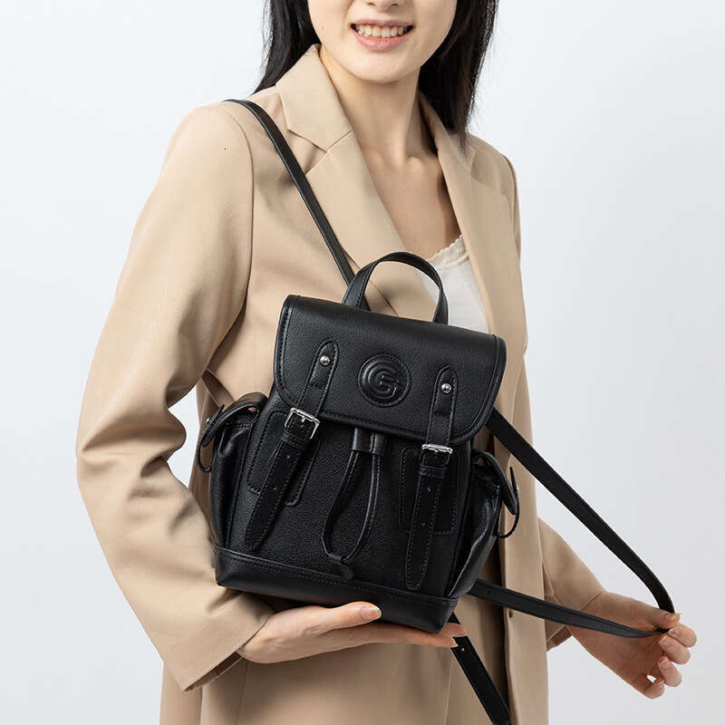 Genuine Leather Korean Style New Top Layer Cowhide Backpack For Women Anti Theft Storage Handbag Large Capacity Travel Bag High Quality