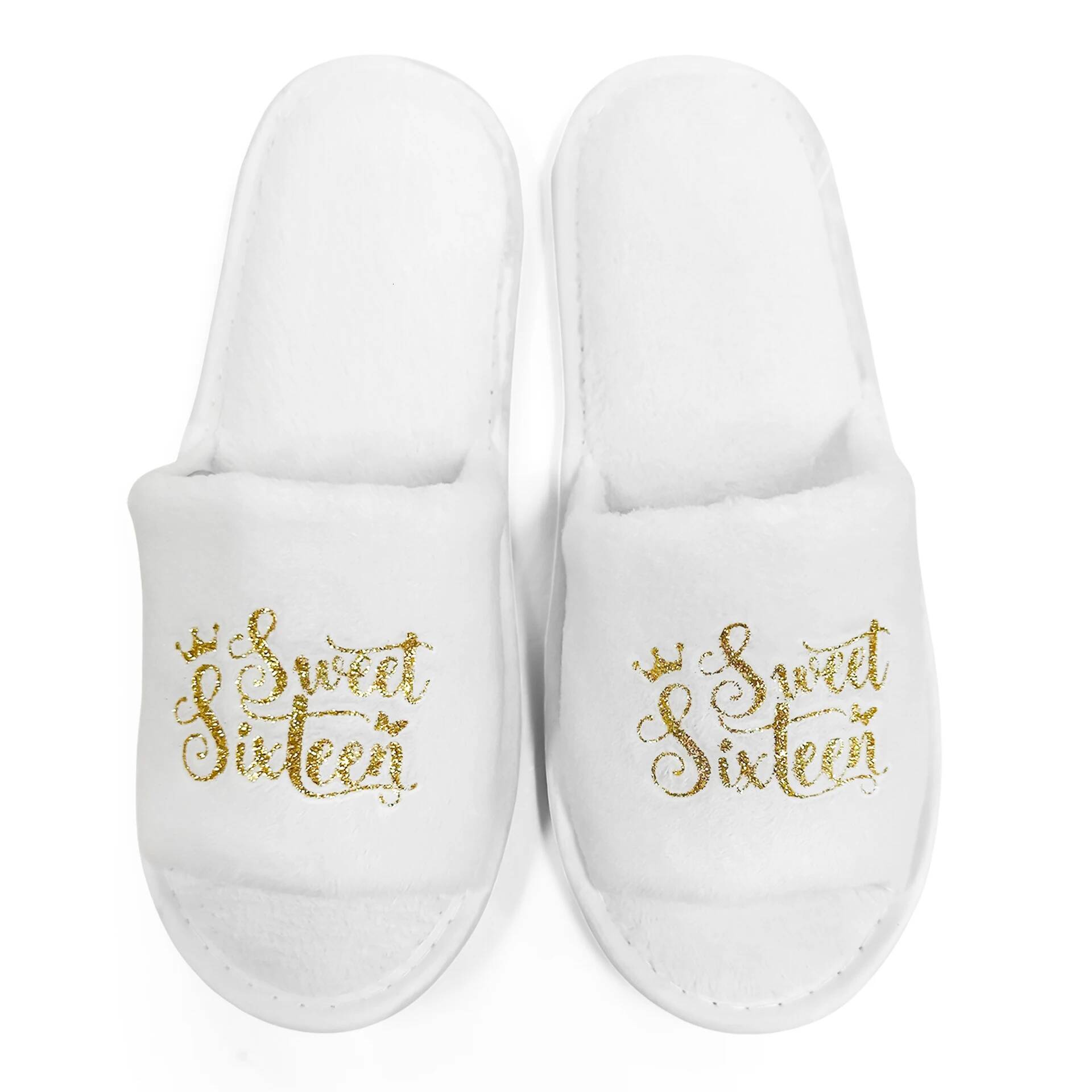 "Sweet Sixteen Squad" Printed Slippers, Lightweight Cozy,Perfect For Teenage Girl Squad 16th Birthday Party,Gifts for Daughters ddmythur