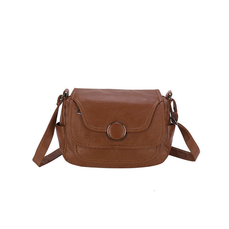 Washed Versatile 2025 Autumn Winter Soft Leather Women's Crossbody Large Capacity Small Square Shoulder Bag