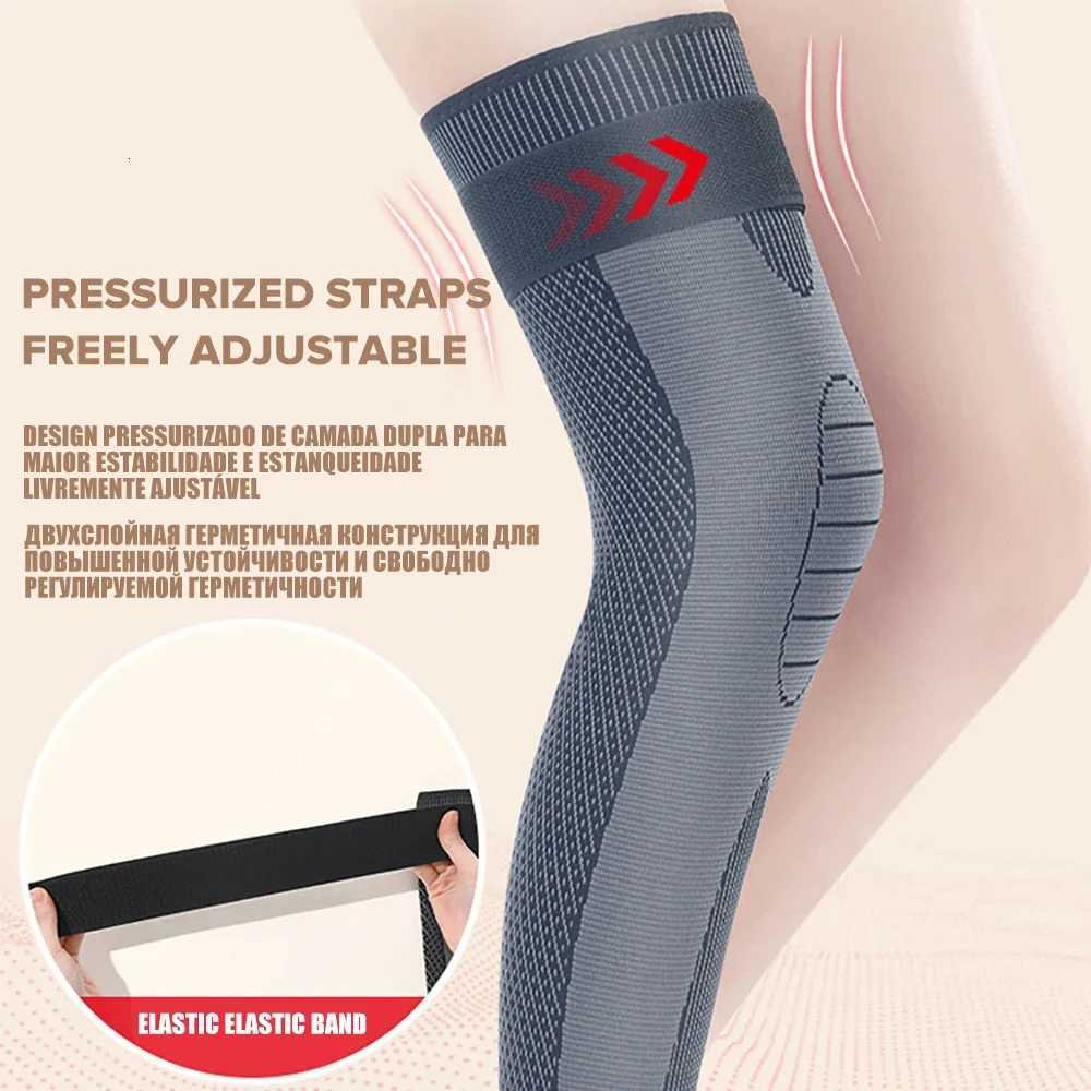 1 Pair Lengthen Fitness Knee Support Braces Bandage Elastic Nylon Sport Compression Knee Pads for Basketball Running Knees WarmW251024