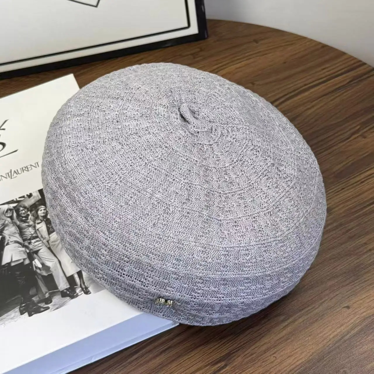 Spring Summer Thin Styling Linen Beret Women High Sense Show Face Small Korean Version Fashion Temperament Alphabet Painter Hat 251023