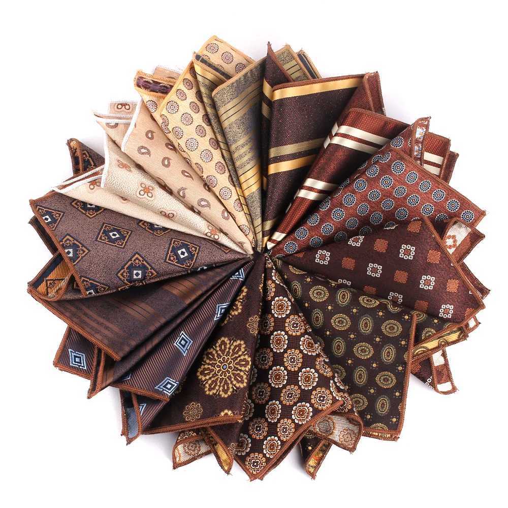 NEW Mens Pocket Square ral Chest Towel For Men Wen Woven Hanky Gentlemen Hankies Mens Suit Handkerchief Pocket Towel Y251024