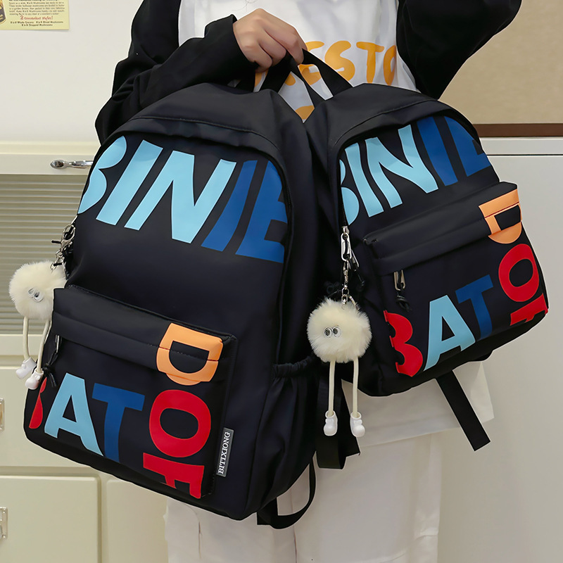 Internet Celebrity Super Popular Lightweight Backpack Middle Students, School for Campus and Travel, Children's Girls' Parent-Child Mommy Ba