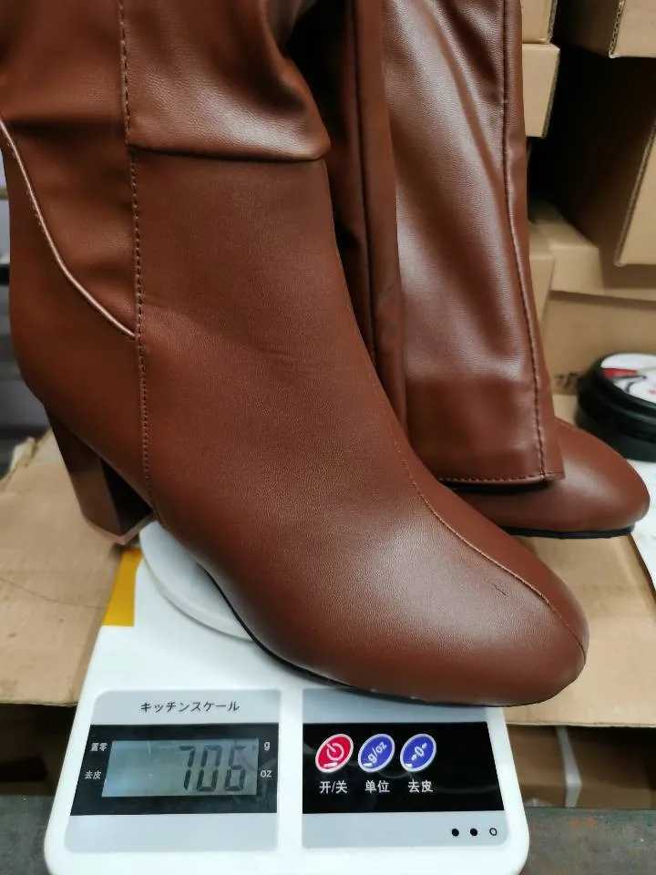 Autumn And Winter WomenS High Boots Fashion Soft Leather Back Zipper Long Boots Ladies Comfortable Knee High Boots Botas Mujer W251024