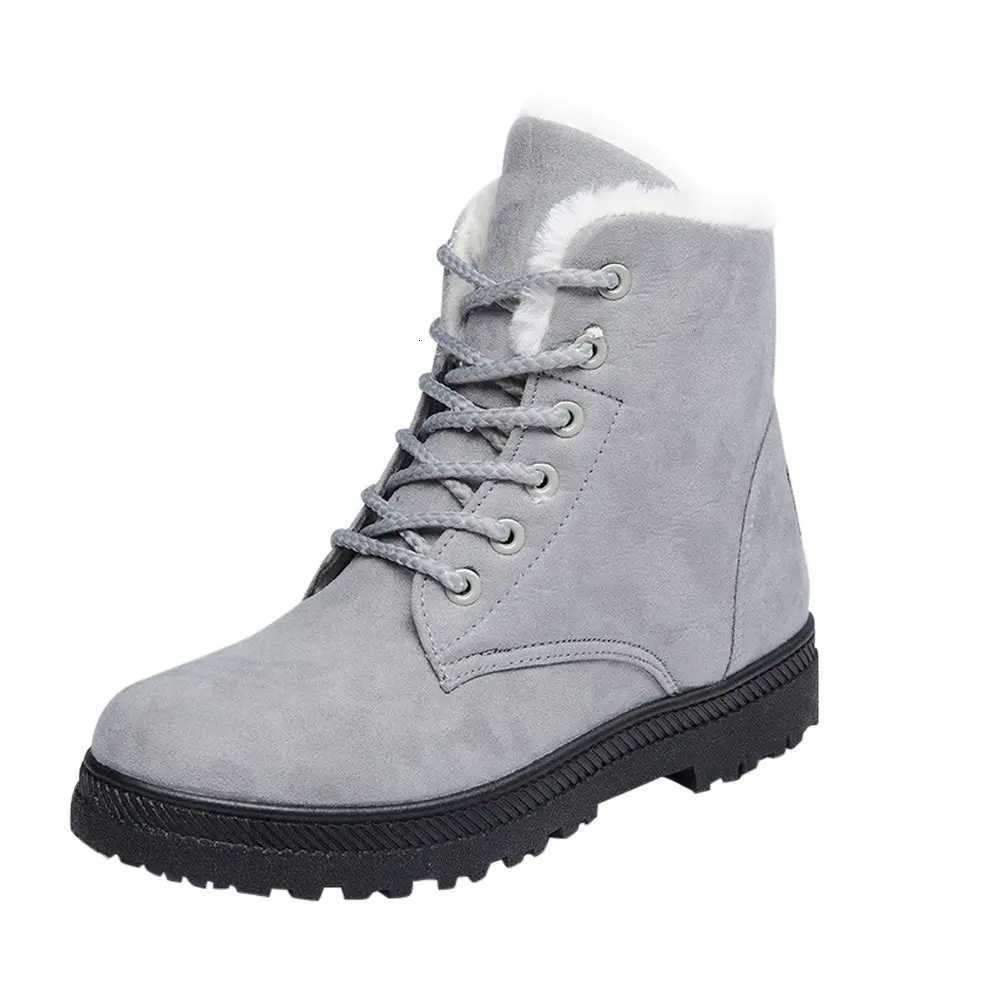 Crestar Winter Snow Boots for Women Warm Fur Lined Ankle Booties Lace Up Slip on Outdoor Walking Womens Boots Lady Fashion shoes W251024