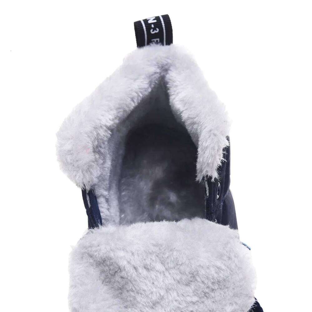 New Kids Hiking Shoes Non-Slip Boys Winter Sneakers Warm Plus Fur Teenagers Sport Trekking Shoe For Girls High Top Boots