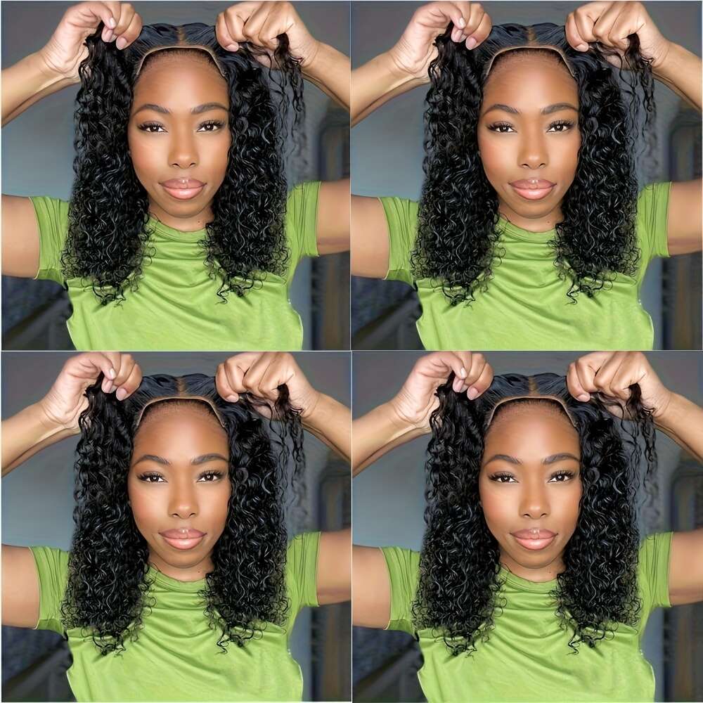 250% Density 5X5 Water Wave Plucked Pre Cut Ready to Wear Glueless HD Lace Front Wigs for Wome Handmade 100% Pure Human Hair Wig