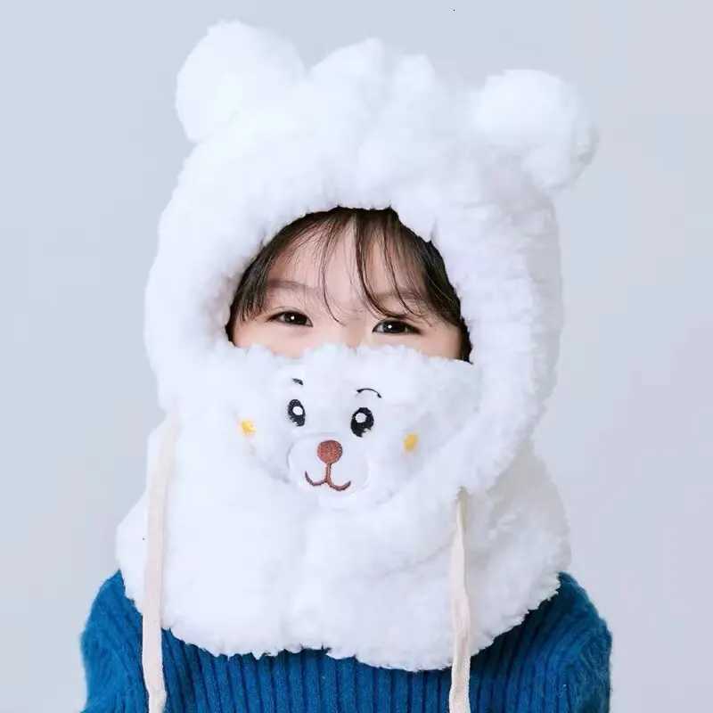 Kids Winter Hat Children Keep Warm Cap Face Cover Neck Protection Windproof Plush Hat Multifunctional Hat for Boys and GirlsL251024