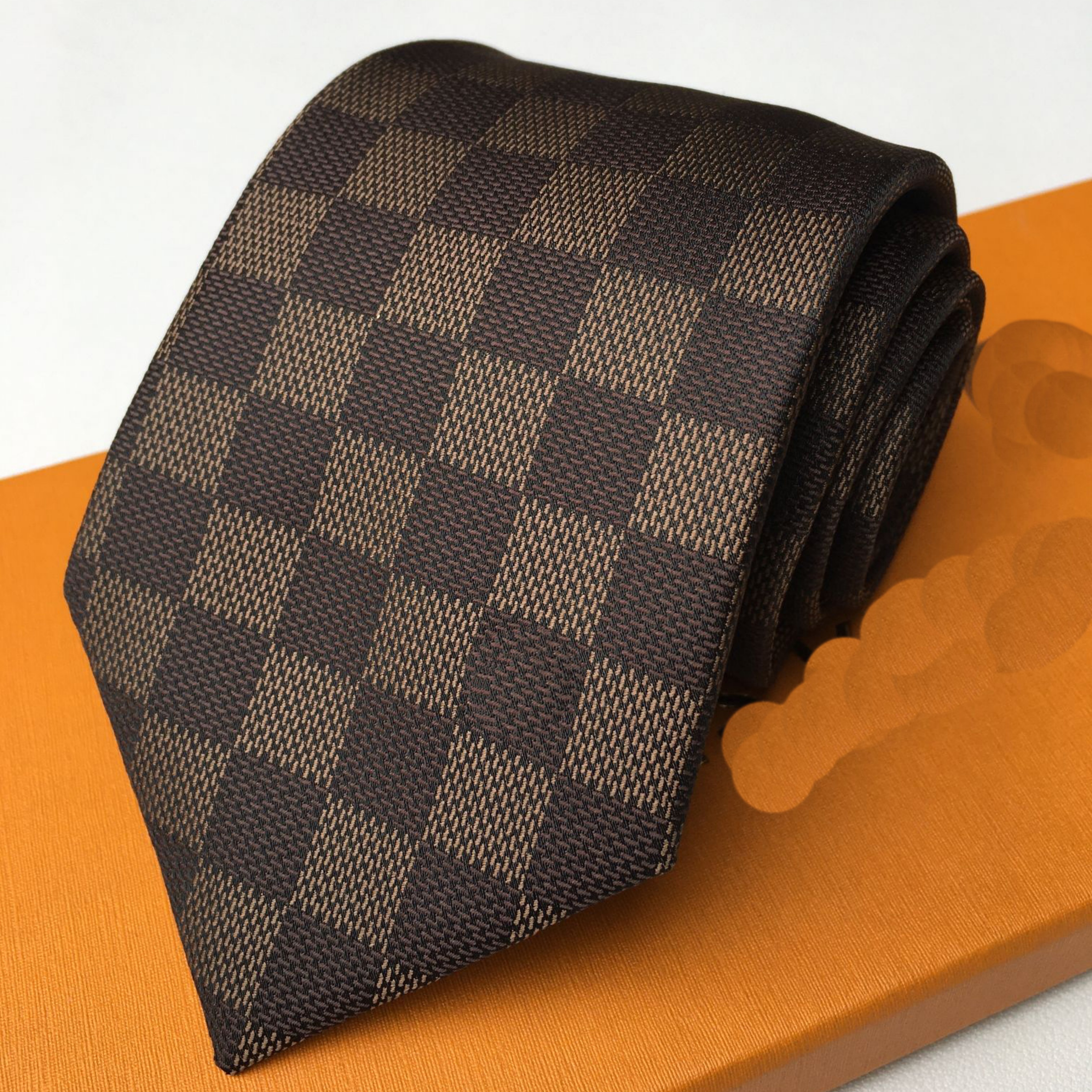 2025 Luxury New Designer 100% Silk Tie Men's and Women's Pattern Letter L Tie Party Suitable for Wedding Business Weaving Fashion Design Hawaiian Tie 214