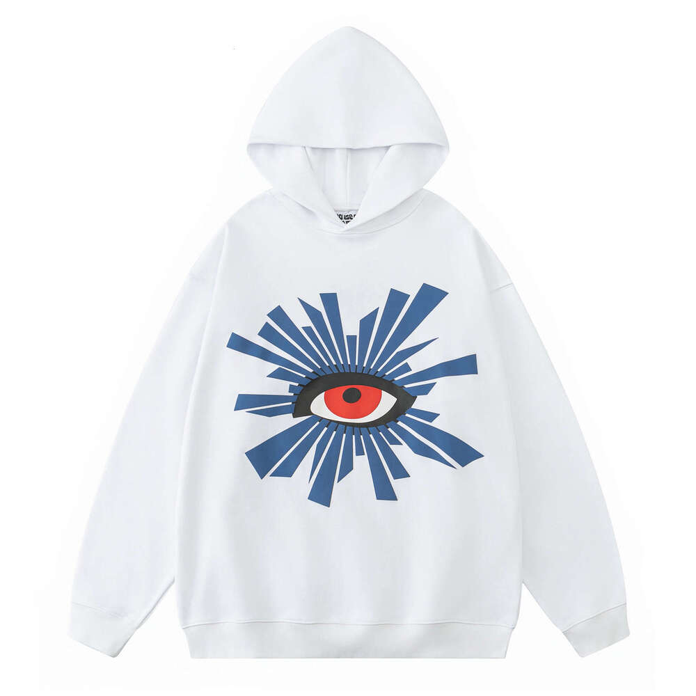 New Eye Foam Print Unisex Couple Trendy Fashionable Autumn Winter Hooded Sweatshirt