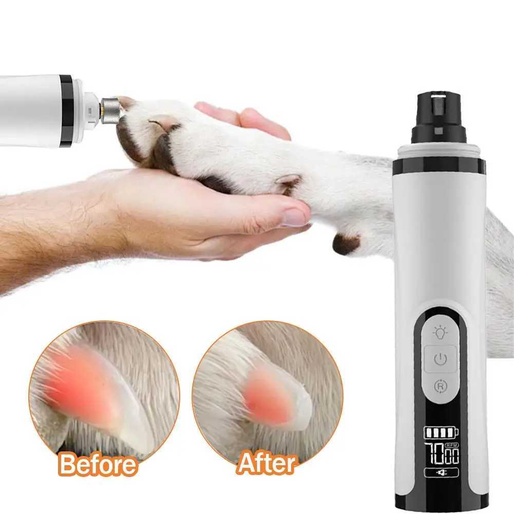 NEW Electric Dog Nail Clippers for Dog Nail Grinders Rechargeable USB Charging Pet Quiet Cat Paws Nail Grooming Trimmer Tools Z20251024
