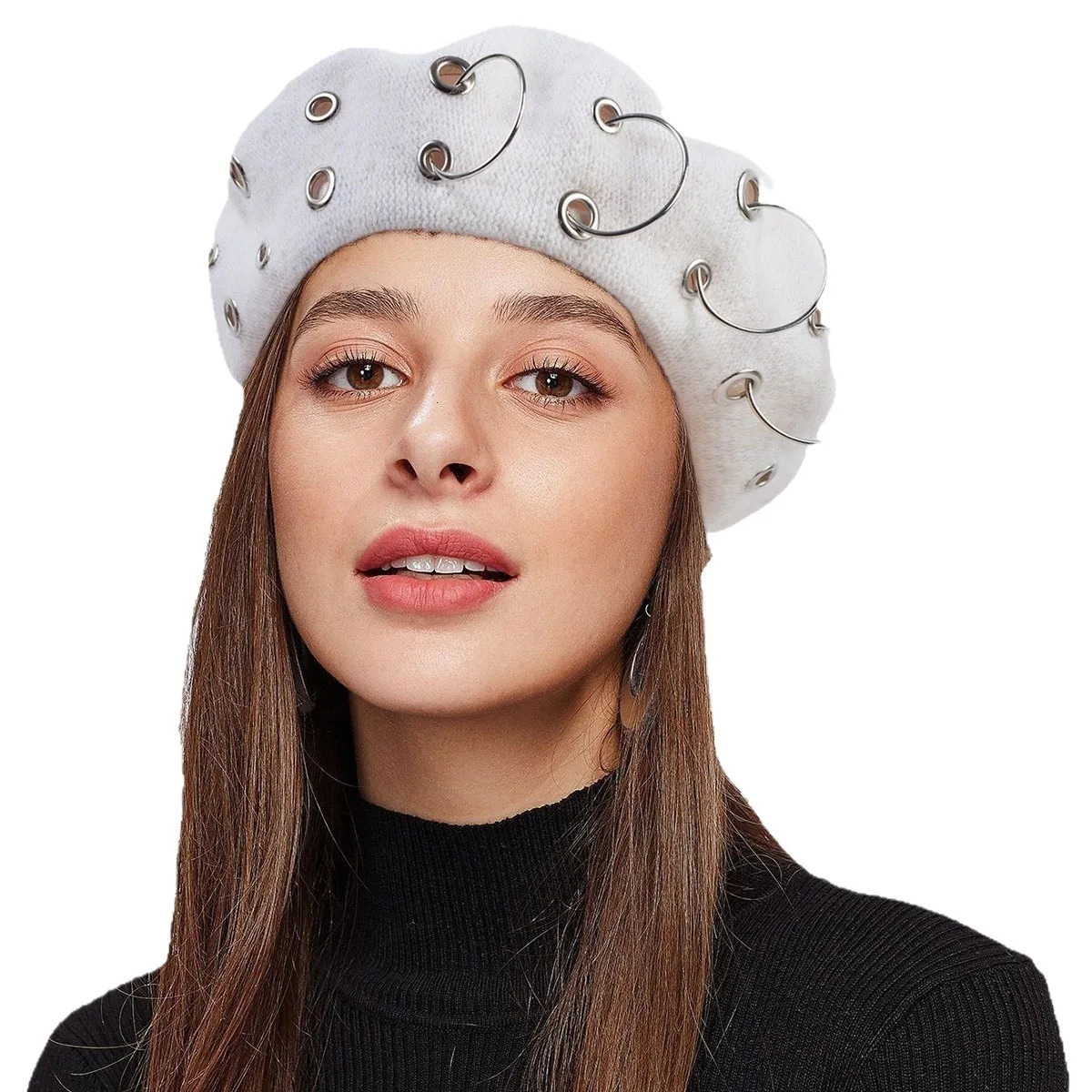 Women Beret Warm Knitted Winter Thickened Slouchy Pumpkin Hat British Retro Beanie Ladies Fashion Autumn Fall Outerwear 251023