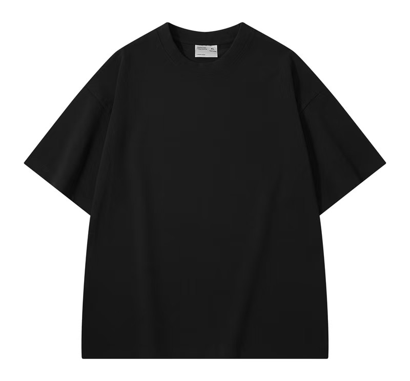 Men's Oversized White Crew Neck T-Shirt Short Sleeve Loose Fit Casual Basic Tee for Daily & Streetwear CF00148-HVT